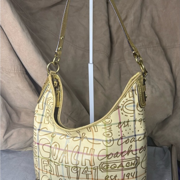 Coach Tattersall Graffiti Vintage Hobo/Crossbody Bag - Picture 2 of 4